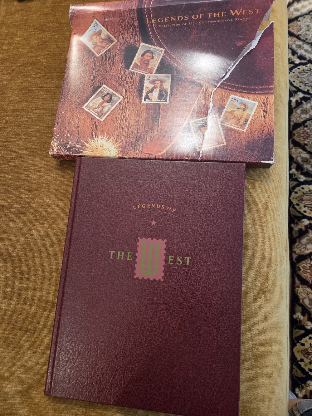 Legends of the West Burgundy Decorative Coffee Table Book
